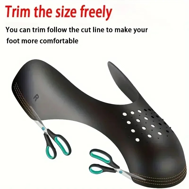 Sneaker Care Crease Protector - 4 個の抗しわ靴プロテクタースニーカー用つま先キャップ抗しわサポート靴ストレッチャーエクステンダースポーツ保護