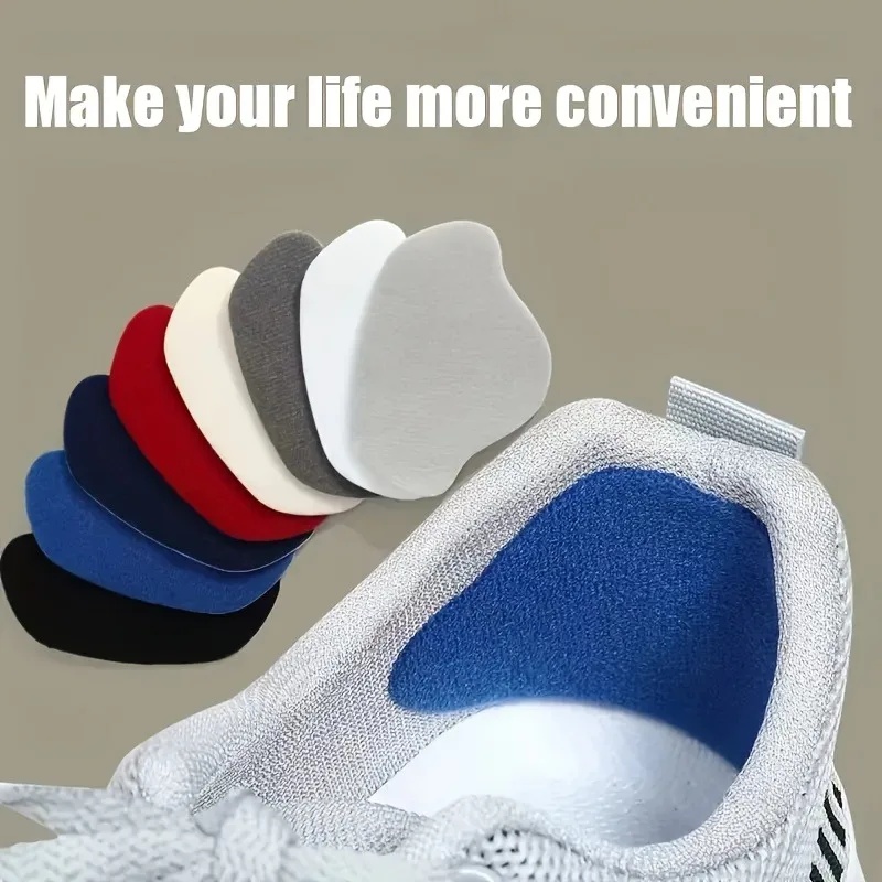 Sneakers Care - 6枚入りスニーカーヒール補修パッチ、耐摩耗性シューズヒールプロテクターステッカー、スニーカー、革靴の摩耗した穴を補修します。