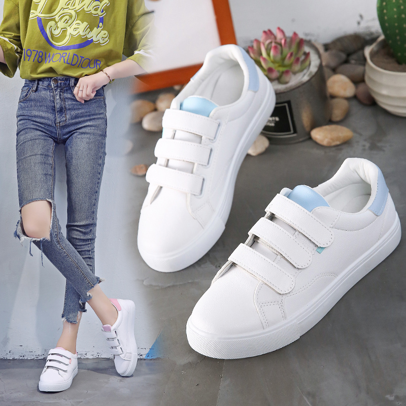 White Sneaker Care Kit - 新しい秋の女性白シングルシューズ女性学生スニーカーファッションセクシーなカジュアルフラットシューズ屋外快適な滑り止めスニーカー