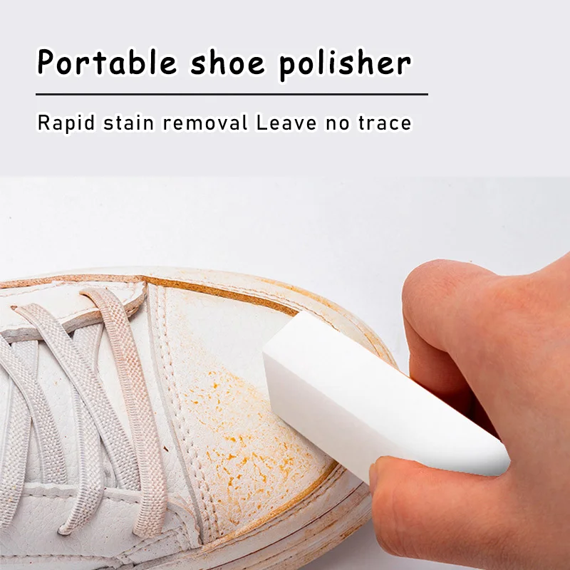 Sneaker Care Cleaning Kit - ポータブル靴磨き器 光沢のある白い靴のスケール除去 簡単に使用できるスニーカーの除染消しゴム
