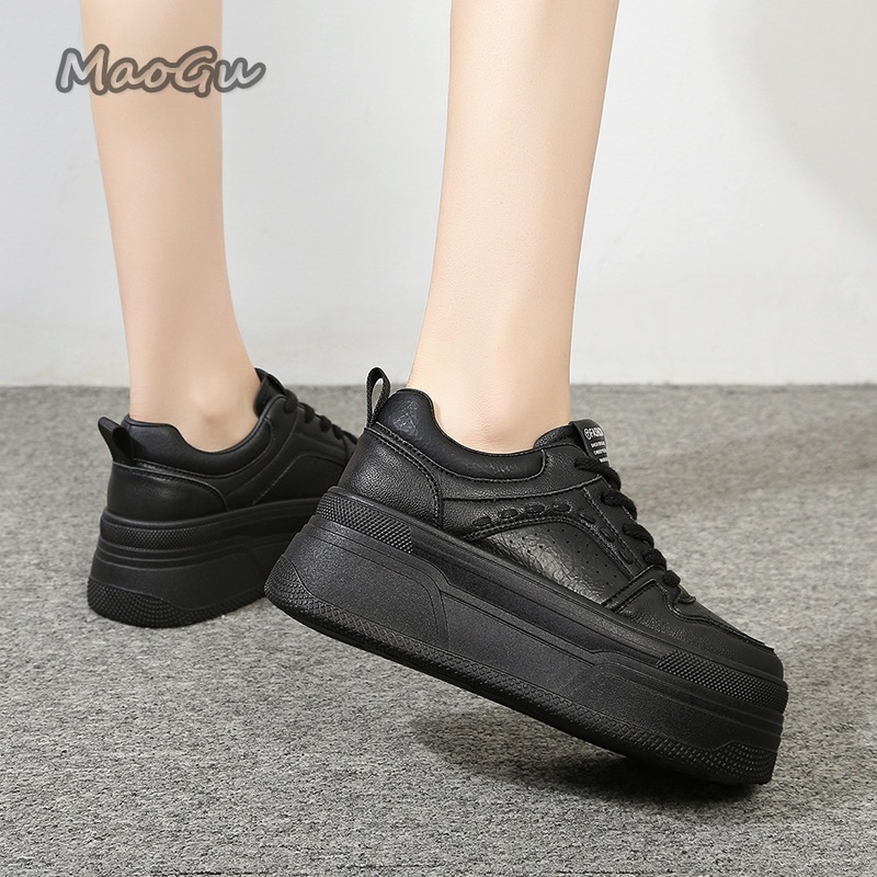 身長を伸ばすプラットフォーム ホワイトスニーカー 女性用 レ - White Sneaker Care Kit のレビューと価格