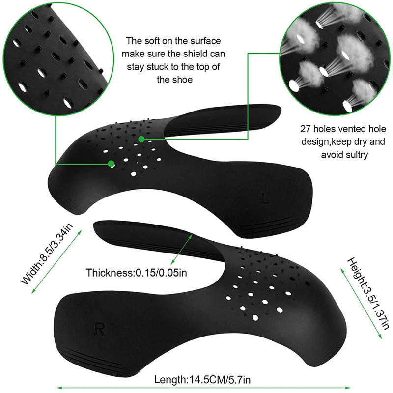 アンチスクリーンプロテクター,コードレットキャップ付き,軽量 - Sneaker Care Crease Protector のレビューと価格