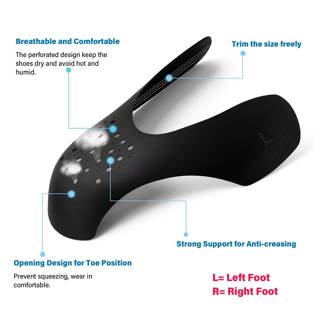 5 ペアのしわ防止プロテクターシューズヘッドストレッチャース - Sneaker Care Crease Protector のレビューと価格