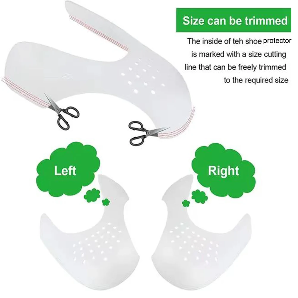 5 ペアのしわ防止プロテクターシューズヘッドストレッチャース - Sneaker Care Crease Protector のレビューと価格