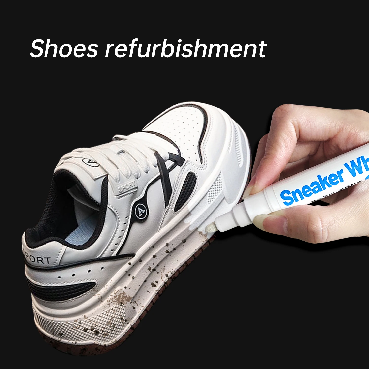 靴の汚れ除去防水スニーカー抗酸化ペン修理補色白ゴーイエロー靴 - Sneaker Care Cleaning Kit のレビューと価格