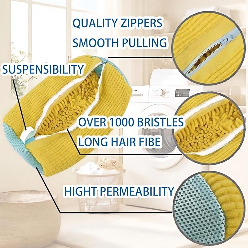 ランドリーバッグ 靴洗い用洗濯ネット - ジッパー付き、内側 - Sneaker Care Cleaning Kit のレビューと価格