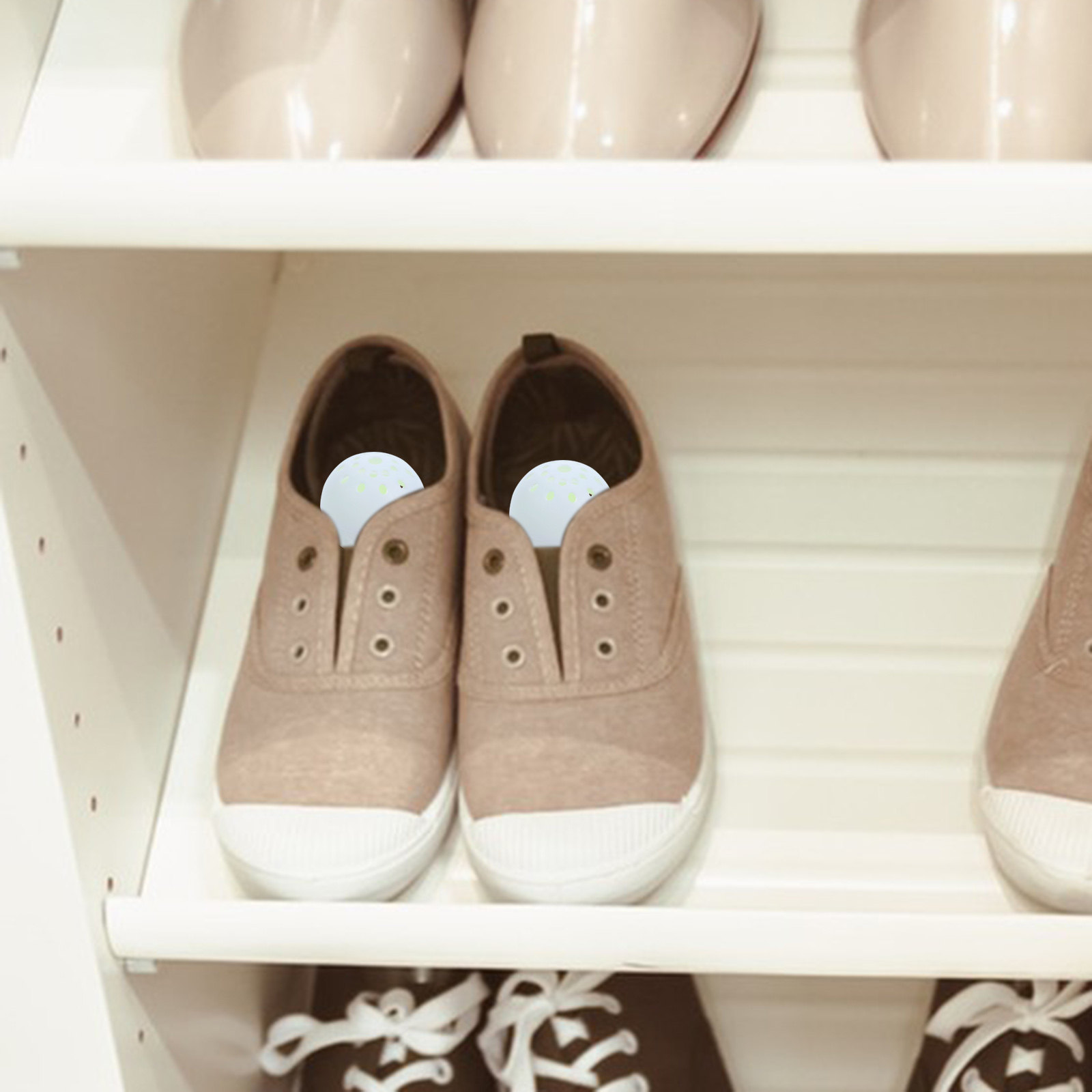36個入りの消臭ボール。靴、クローゼット、スニーカー、ブーツ - Shoe Deodorizer Ball のレビューと価格