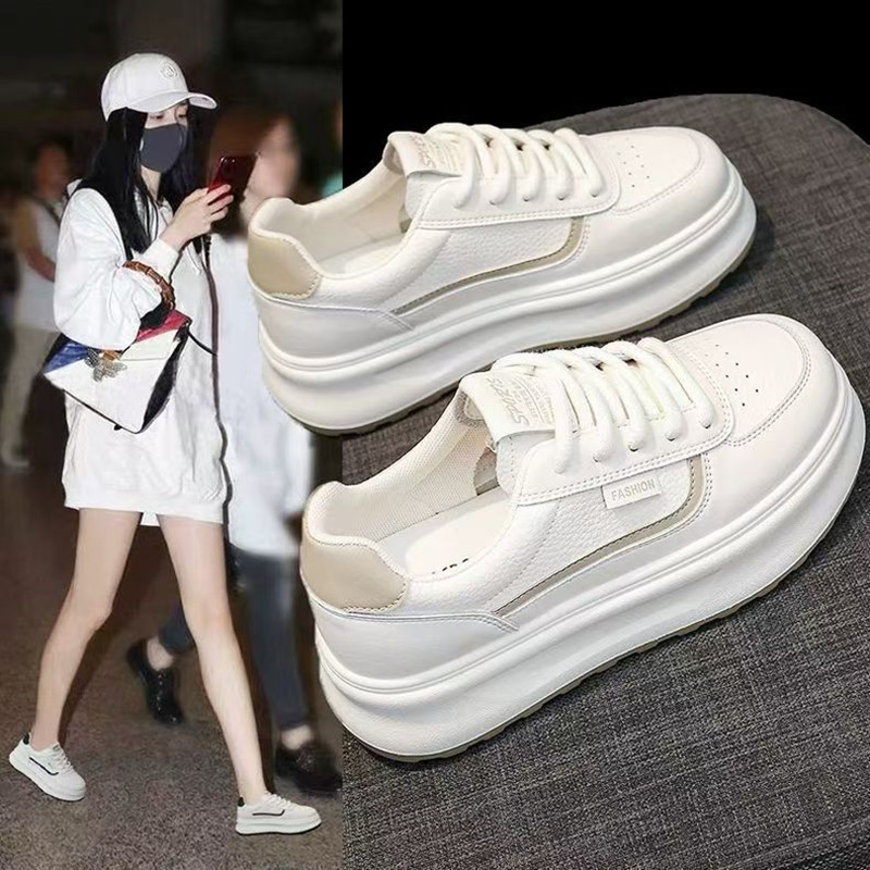 レディース厚底ホワイトスニーカー　スリムで軽量、多用途　20 - White Sneaker Care Kit のレビューと価格