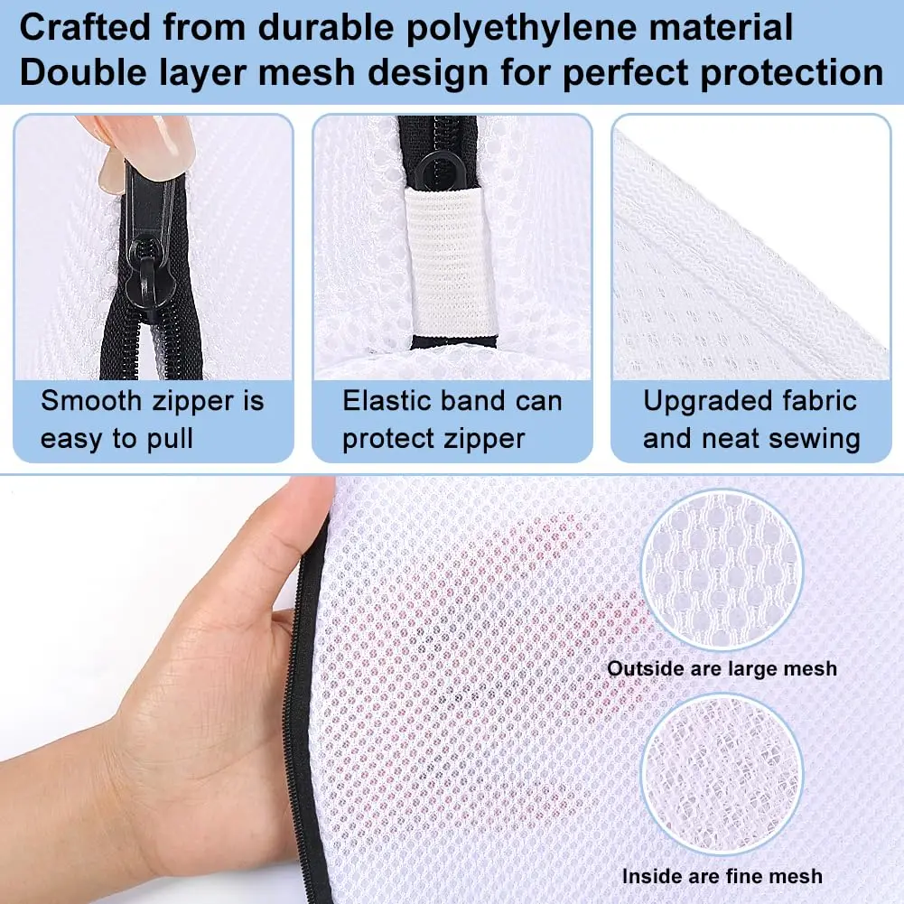 メッシュシューズ洗濯バッグ、ジッパー付きランドリーオーガナイ - Sneaker Care Cleaning Kit のレビューと価格