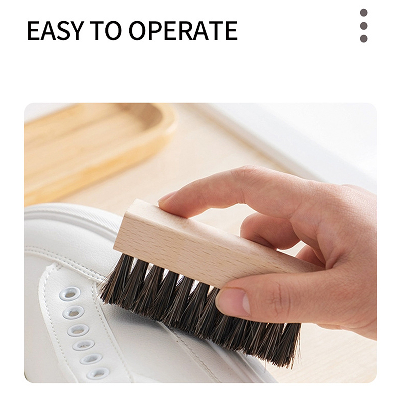 木製ハンドル付き靴ブラシ,実用的なプラスチック製の髪,柔らか - Sneaker Care Cleaning Kit のレビューと価格