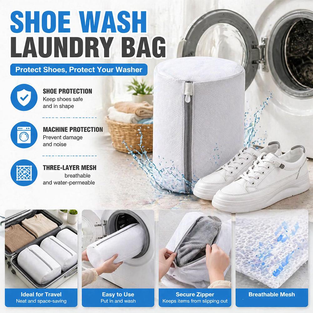 ポータブル靴洗いランドリーバッグ洗濯機用変形防止メッシュスニ - Sneakers Care のレビューと価格