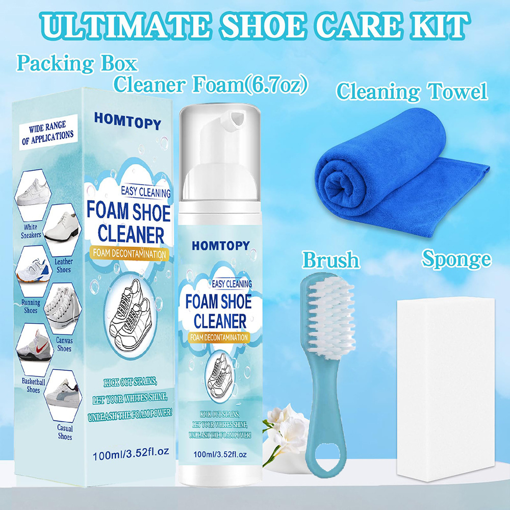 靴クリーニングキット、スニーカークリーナー、汚れや汚れを除去 - Sneaker Care Cleaning Kit のレビューと価格
