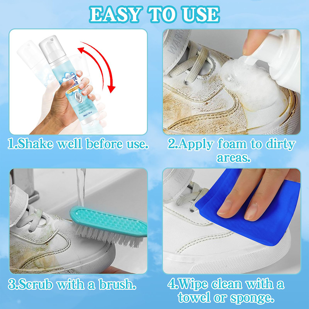 靴クリーニングキット、スニーカークリーナー、汚れや汚れを除去 - Sneaker Care Cleaning Kit のレビューと価格